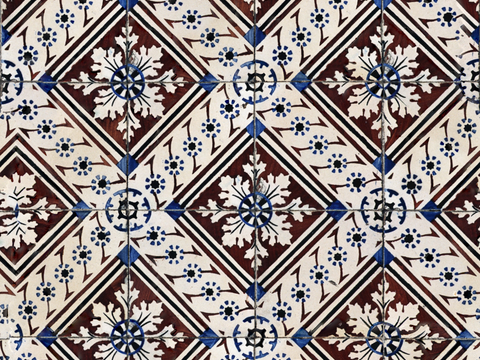 复古艺术几何图案瓷砖花砖109