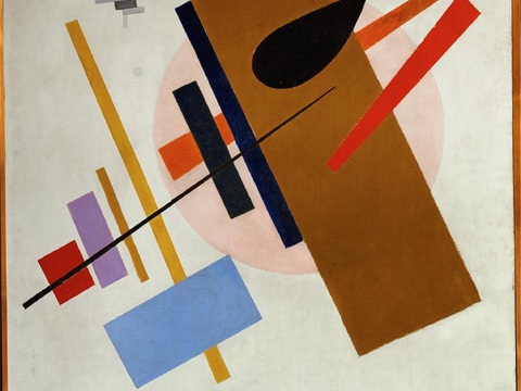  马列维奇抽象画，几何抽象装饰画171 