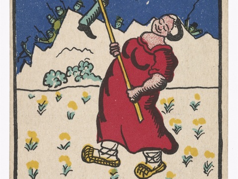  马列维奇抽象画，几何抽象装饰画76 