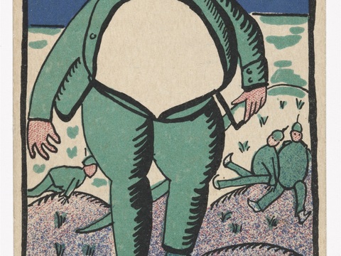  马列维奇抽象画，几何抽象装饰画104 