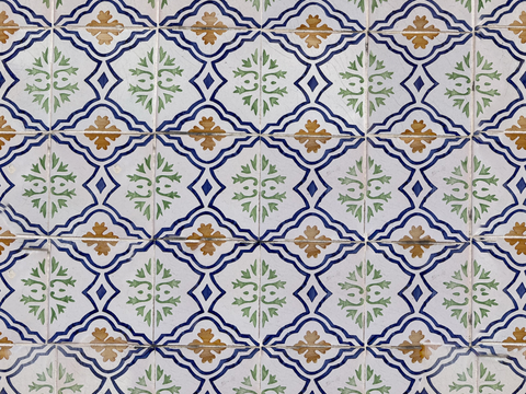 复古艺术几何图案瓷砖花砖105 