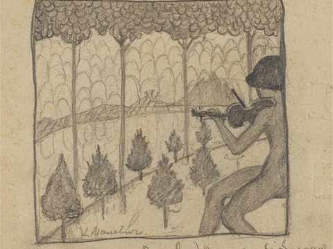  马列维奇抽象画，几何抽象装饰画117 