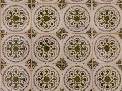  复古艺术几何图案瓷砖花砖115 