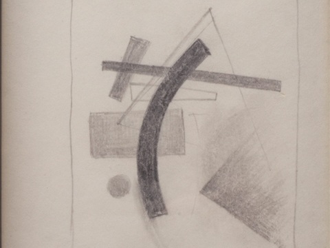  马列维奇抽象画，几何抽象装饰画66 