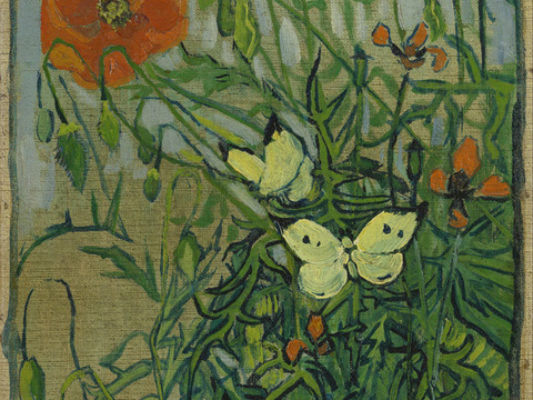 梵高后印象派静物绘画作品，现代世界经典名画281 梵高 Bu