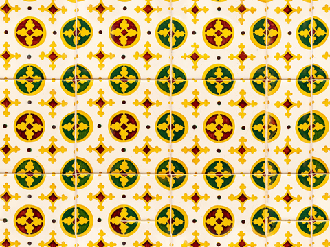 复古艺术几何图案瓷砖花砖117