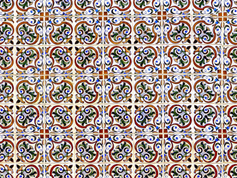 复古艺术几何图案瓷砖花砖51