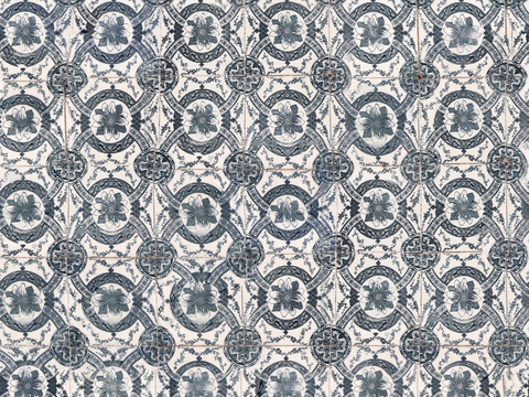 复古艺术几何图案瓷砖花砖22