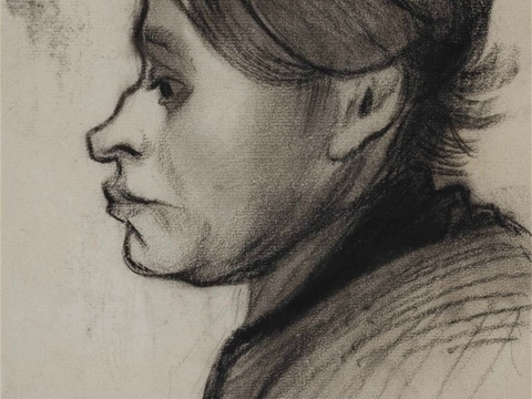 梵高后印象派素描绘画作品，现代世界经典名画609 梵高 VI