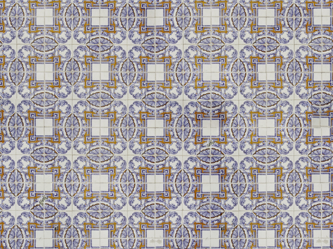 复古艺术几何图案瓷砖花砖50