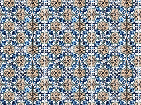 复古艺术几何图案瓷砖花砖35