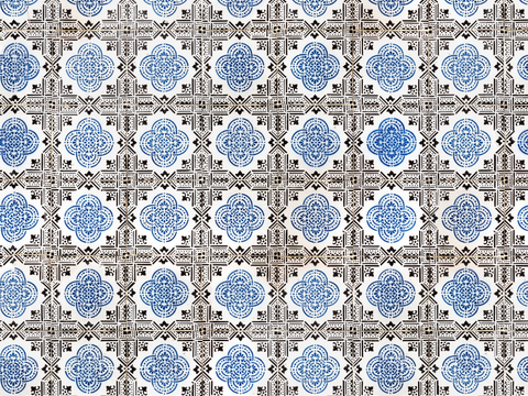 复古艺术几何图案瓷砖花砖125