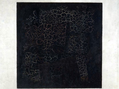  马列维奇抽象画，几何抽象装饰画41 
