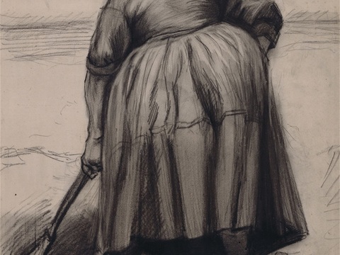 梵高后印象派素描绘画作品，现代世界经典名画561 梵高 Pe