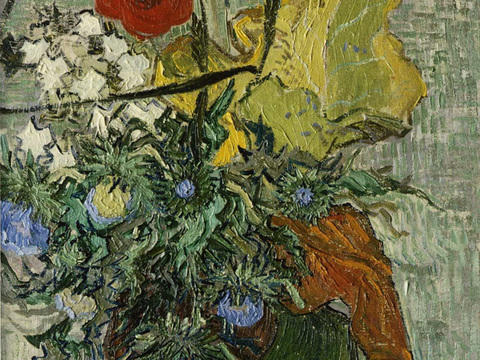 梵高后印象派静物绘画作品，现代世界经典名画362 梵高 Wi