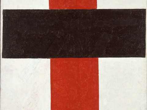  马列维奇抽象画，几何抽象装饰画98 