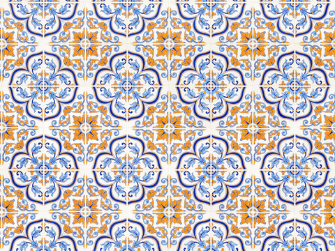 复古艺术几何图案瓷砖花砖31