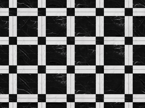  大理石几何拼花图案铺装27 