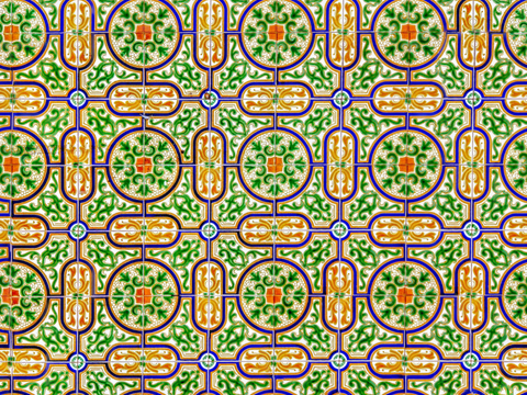  复古艺术几何图案瓷砖花砖68 