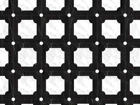 大理石几何拼花图案铺装30