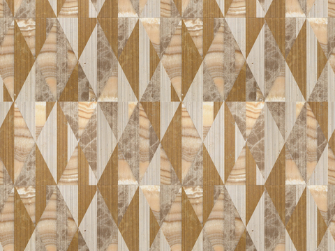 大理石几何拼花图案铺装44