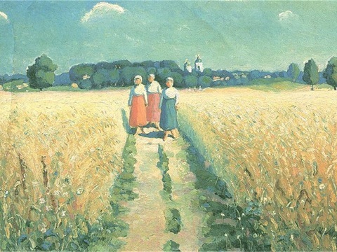  马列维奇抽象画，几何抽象装饰画152 