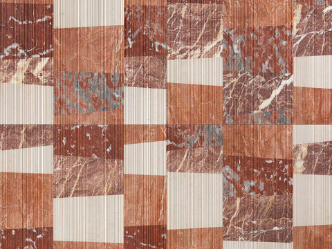  大理石几何拼花图案铺装97 