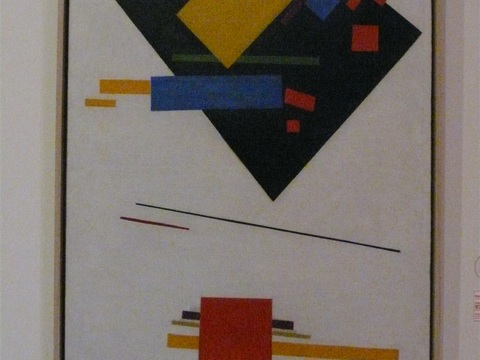  马列维奇抽象画，几何抽象装饰画82 