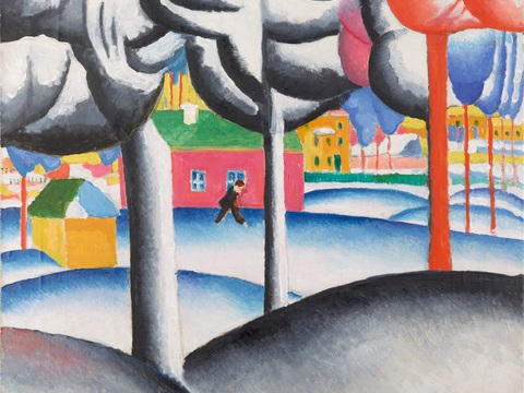  马列维奇抽象画，几何抽象装饰画159 