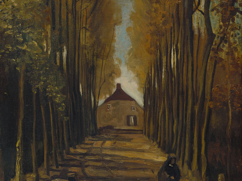 梵高后印象派风景绘画作品，现代世界经典名画013 梵高 Av