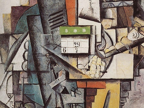  马列维奇抽象画，几何抽象装饰画86 