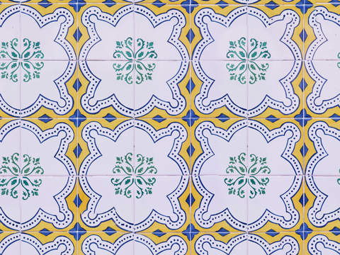  复古艺术几何图案瓷砖花砖45 