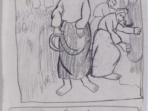 马列维奇抽象画，几何抽象装饰画121