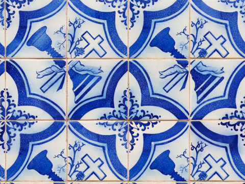 复古艺术几何图案瓷砖花砖30