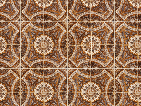 复古艺术几何图案瓷砖花砖119