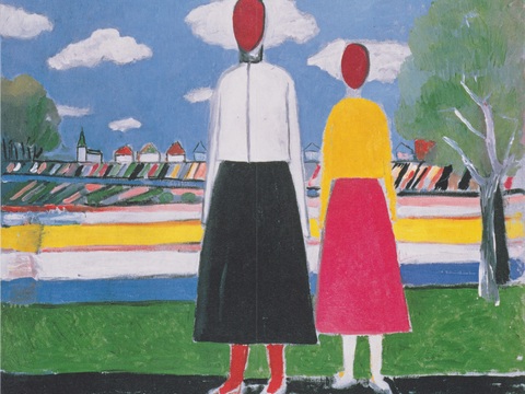  马列维奇抽象画，几何抽象装饰画23 