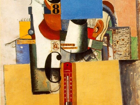  马列维奇抽象画，几何抽象装饰画130 