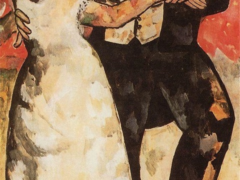  马列维奇抽象画，几何抽象装饰画46 