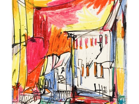  霍夫曼抽象绘画,现代世界名画105 