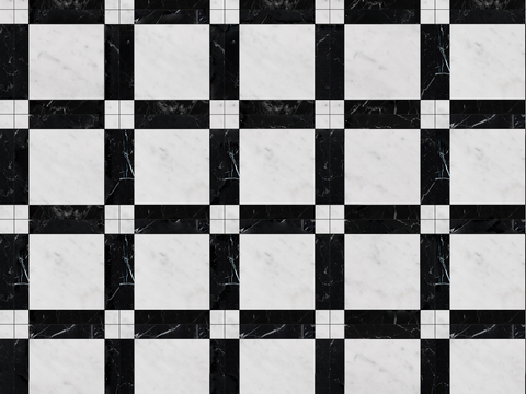 大理石几何拼花图案铺装35