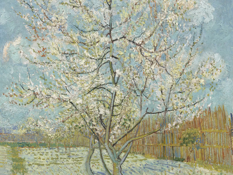 梵高后印象派风景绘画作品，现代世界经典名画143 梵高 Pe