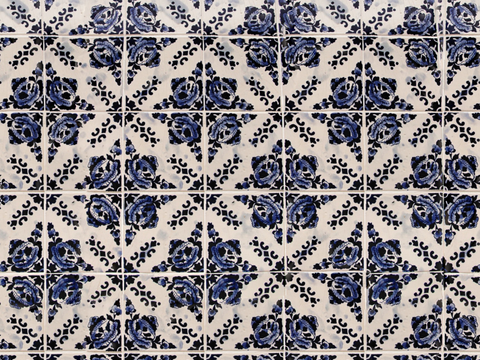 复古艺术几何图案瓷砖花砖46