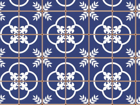 复古艺术几何图案瓷砖花砖4