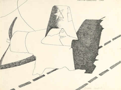  拉尔斯顿·克劳福德抽象画,抽象装饰画17 