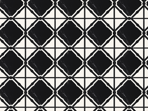 大理石几何拼花图案铺装20