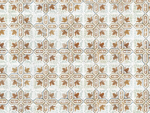  复古艺术几何图案瓷砖花砖20 