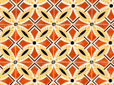 复古艺术几何图案瓷砖花砖47