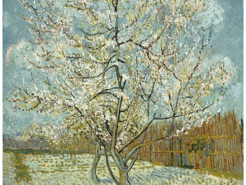 梵高后印象派风景绘画作品，现代世界经典名画193 梵高 Th