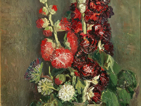 梵高后印象派静物绘画作品，现代世界经典名画354 梵高 Va