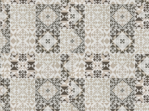 复古碎拼图案花砖瓷砖8